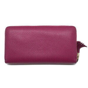 Gucci Soho Pink Wallet GG Leather Zip Long Interlocking